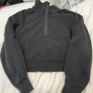 lululemon athletica Black Half-Zip Sweater